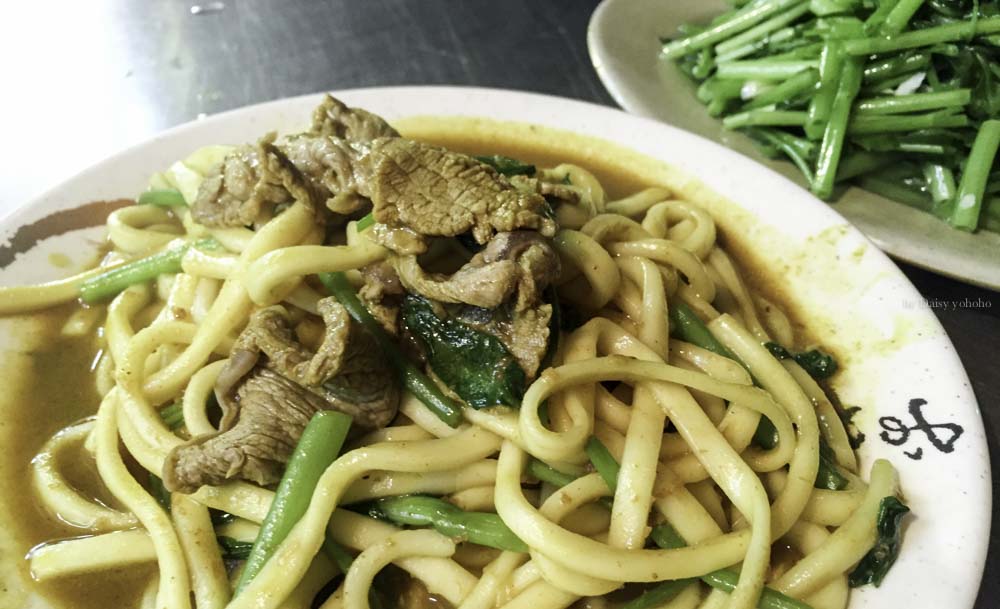 台北,延平北路,延三夜市,宵夜,汕頭,沙茶炒麵,沙茶牛肉炒飯
